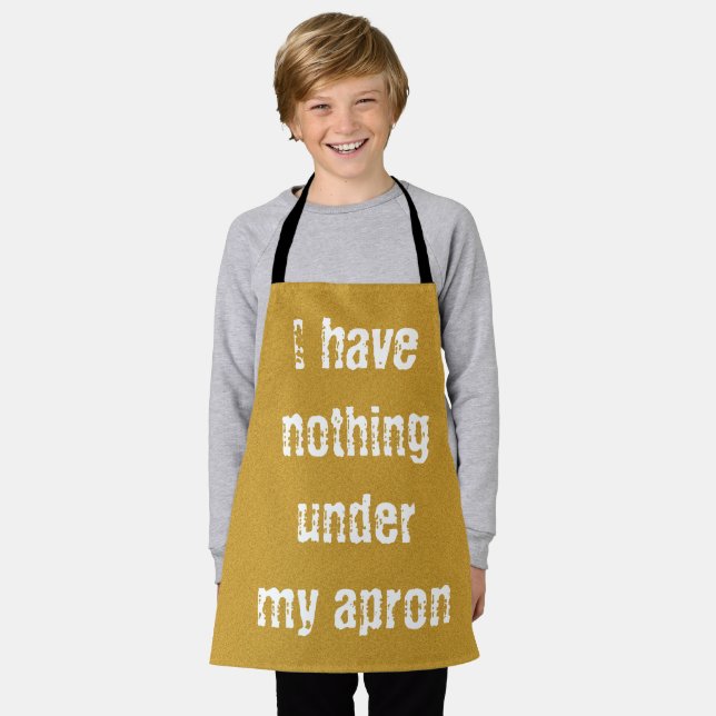 I have nothing under my apron gold (Worn)