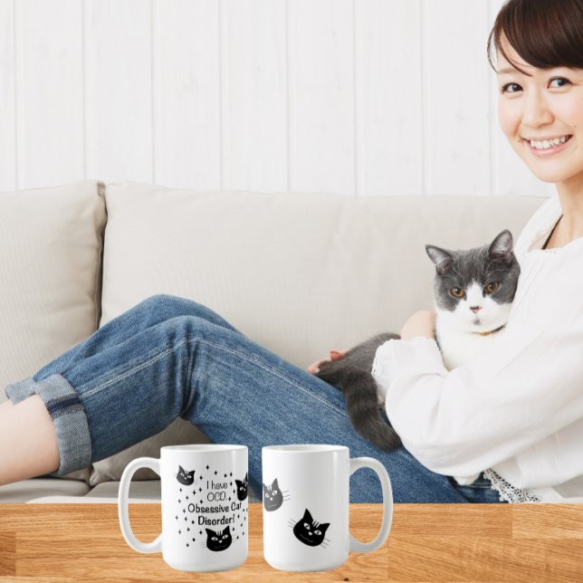 I have OCD, Obsessive Cat Disorder Coffee Mug (Creator Uploaded)