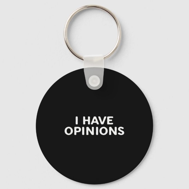 I Have Onions Bold Funny Statement Design  Key Ring (Front)