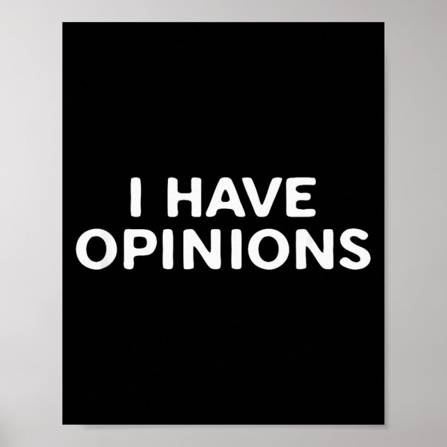 I Have Onions Bold Funny Statement Design  Poster (Front)