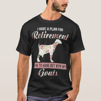 I Have Plan For Retirement Floral Goat Lover T-Shirt