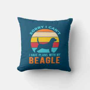 I Have Plans With My Beagle Cushion