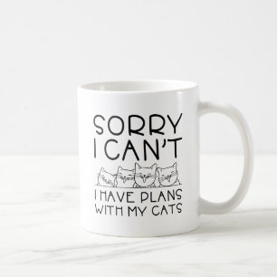I Have Plans With My Cats Coffee Mug