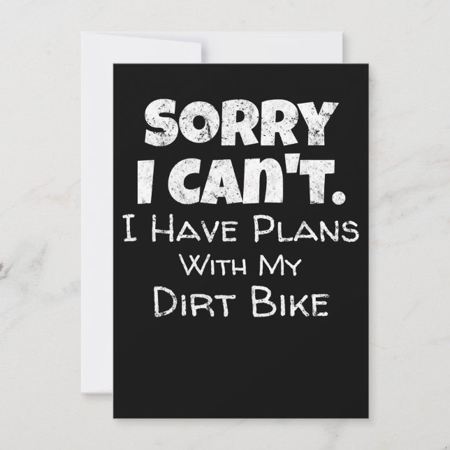 I Have Plans With My Dirt Bike Gift (Front)