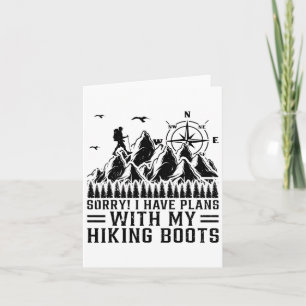 I Have Plans With My Hiking Boots - Funny Hiking Card