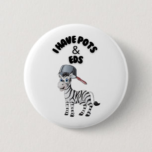 I Have POTS & EDS 6 Cm Round Badge