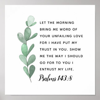 I Have Put My Trust in You Scripture Print