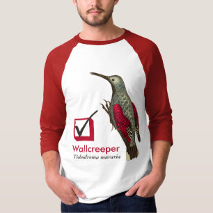 I Have Seen the Wallcreeper Check Box for Birder T-Shirt