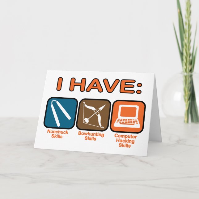 I Have Skills Napoleon Dynamite Card (Front)