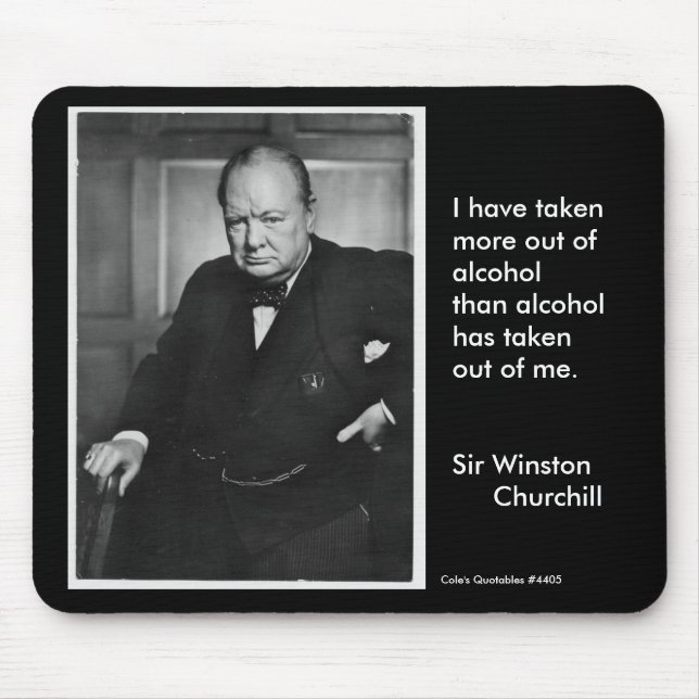 I have taken more out of alcohol ... mouse mat (Front)