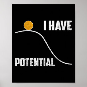 I Have Tential Funny Physics Teacher Science  Poster