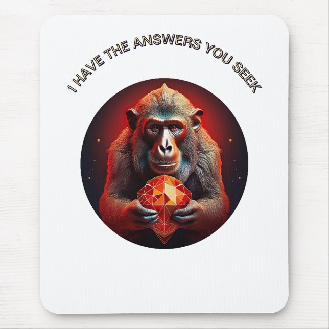 i Have The Answers You Seek Mouse Mat (Front)