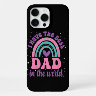 I Have The Best Dad In The World Toddler Girl Fath iPhone 16 Pro Max Case