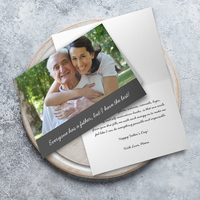 I Have The Best Photo Father's Day Card (I Have The Best Photo Father's Day Card)