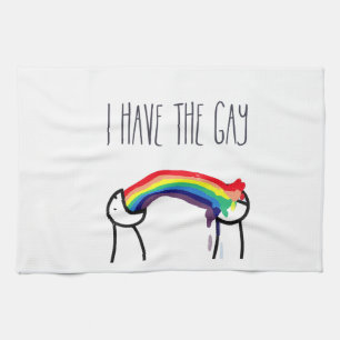 I have the gay meme tea towel