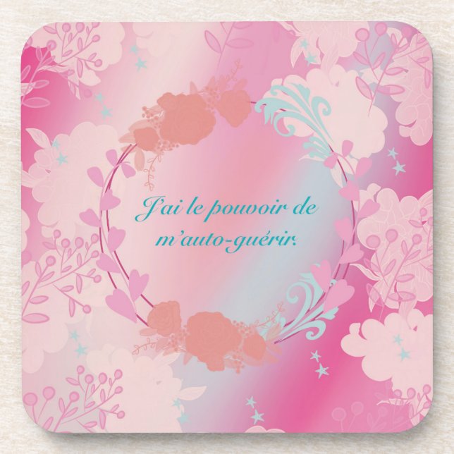 I have the power to heal myself coaster (Front)