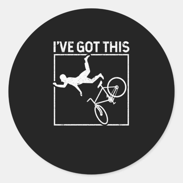 I have this mountain bike lover funny MTB Classic Round Sticker (Front)