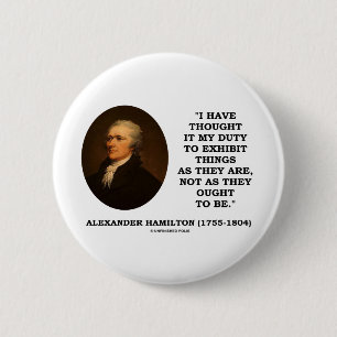 I Have Thought It My Duty To Exhibit Things Quote 6 Cm Round Badge