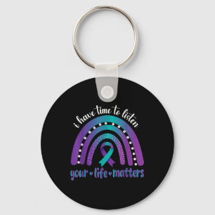 I Have Time To Listen Suicide Awareness Mental Hea Key Ring