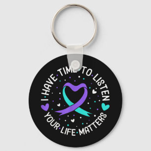 I Have Time To Listen Suicide Awareness Mental Hea Key Ring
