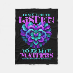 I Have Time To Listen You Life S Premium  Fleece Blanket