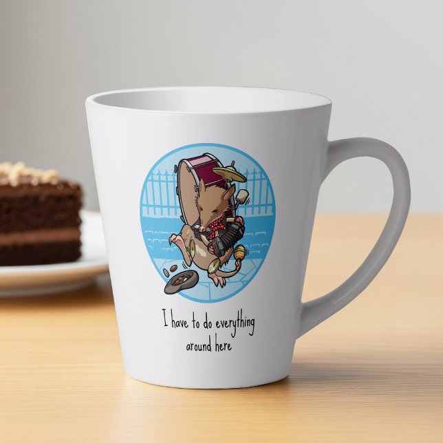 I Have To Do Everything Around Here One Man Band  Latte Mug (Creator Uploaded)