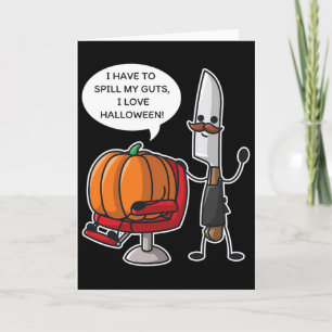I Have To Spill My Guts I Love Halloween Pumpkin P Card