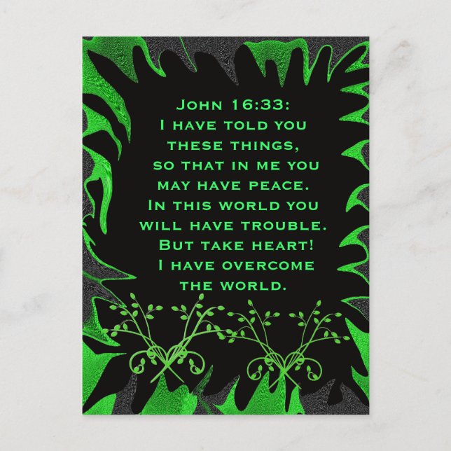 I have told you these things postcard (Front)