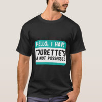 I Have Tourette Syndrome Awareness Teal Ribbon Dis