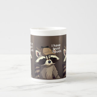 I Have Trust Issues Raccoon Mug | Funny Raccoon