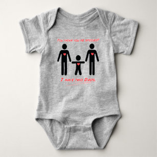 I have two Dads Baby Bodysuit
