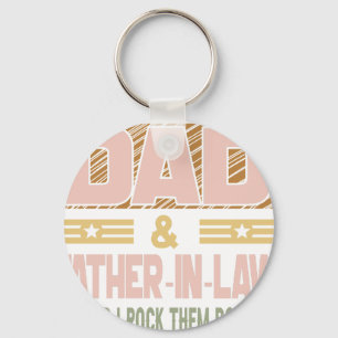 i have two title dad and father in law and i rock key ring