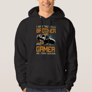 I Have Two Titles Funny Gamer Vintage Video Games Hoodie