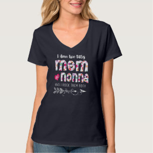 I Have Two Titles Mum And Nonna Floral T-Shirt