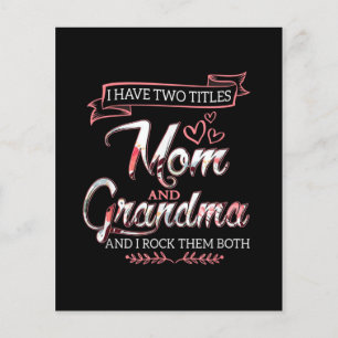 I Have Two Titles Mum, Mother's Day Gift, Love Mum Flyer