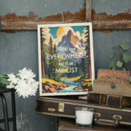 I haven't been everywhere Retro Wanderlust Travel Poster