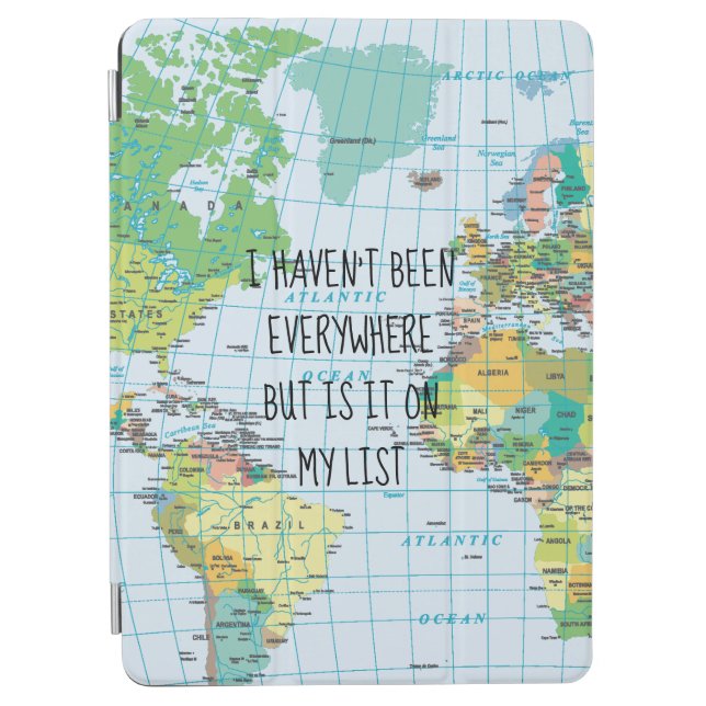 I Haven't Been Everywhere Vintage Map iPad Air Cover (Front)