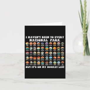 I Haven't Been To Every National Park Checklist 1 Card