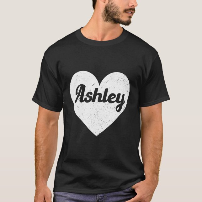 I He Ashley First Names And He I Love Ashley T-Shirt (Front)