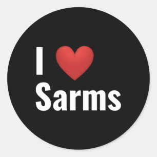 I He Sarms Classic Round Sticker