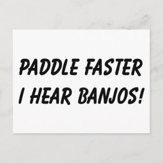 I HEAR BANJOS! POSTCARD