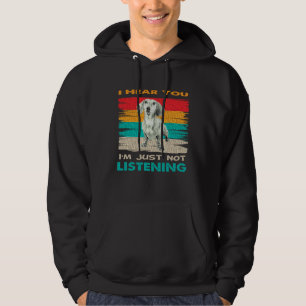 I Hear You I m Just Not Listening   Basset Hound D Hoodie