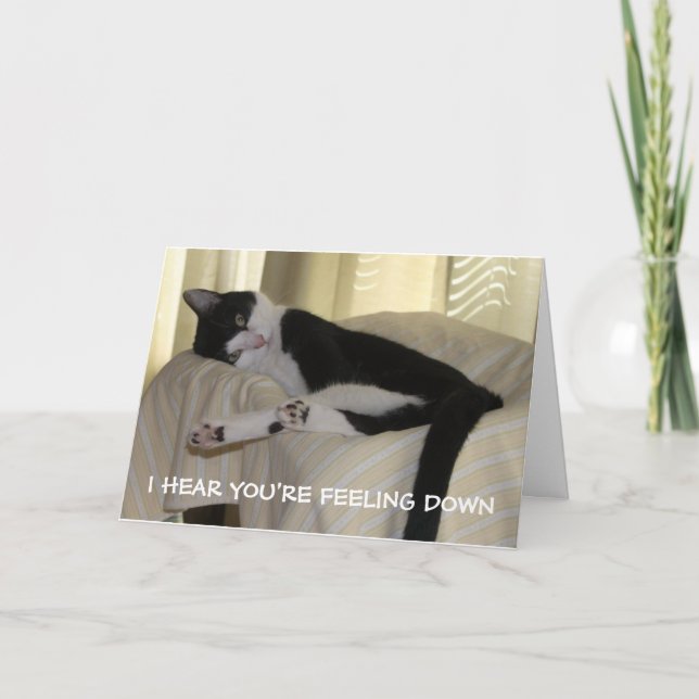 I hear you're feeling down card (Front)