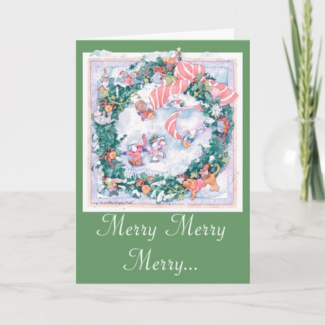 I heard the bells on Christmas Day Holiday Card (Front)