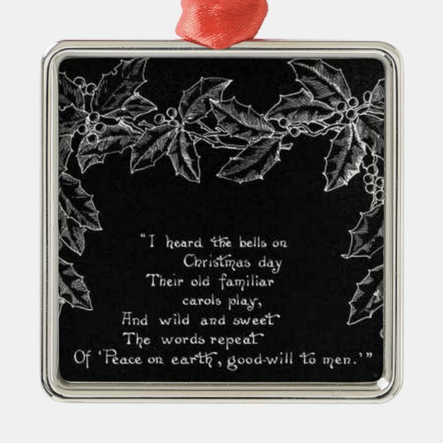 I Heard The Bells On Christmas Day Ornament (Front)