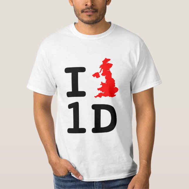 I Heart 1D T-Shirt (Front)