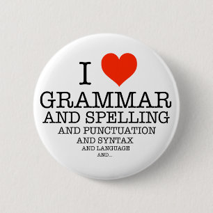 I Heart 6 Cm Round Badge