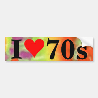 I Heart 70s Bumper Sticker