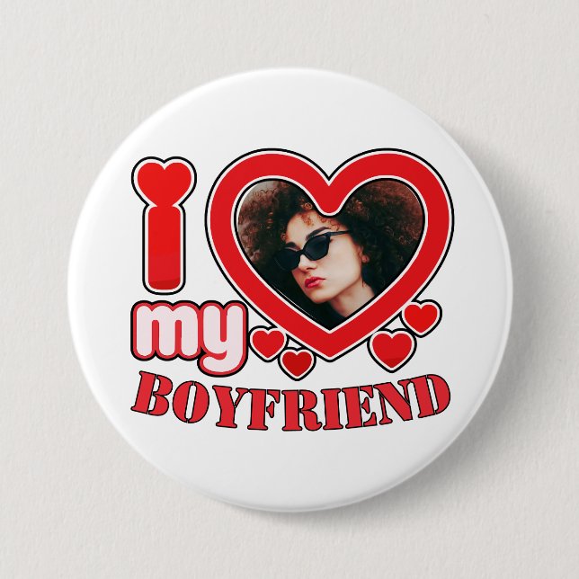 I Heart 7.5 Cm Round Badge (Front)