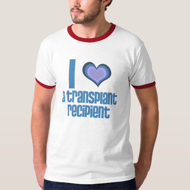 I *heart* a Transplant Recipient tee (Front)